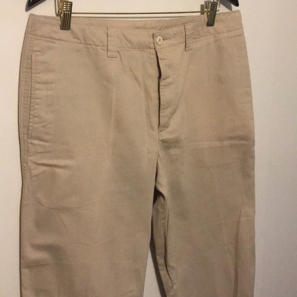 Patagonia button fly brush cotton khakis in 35x34